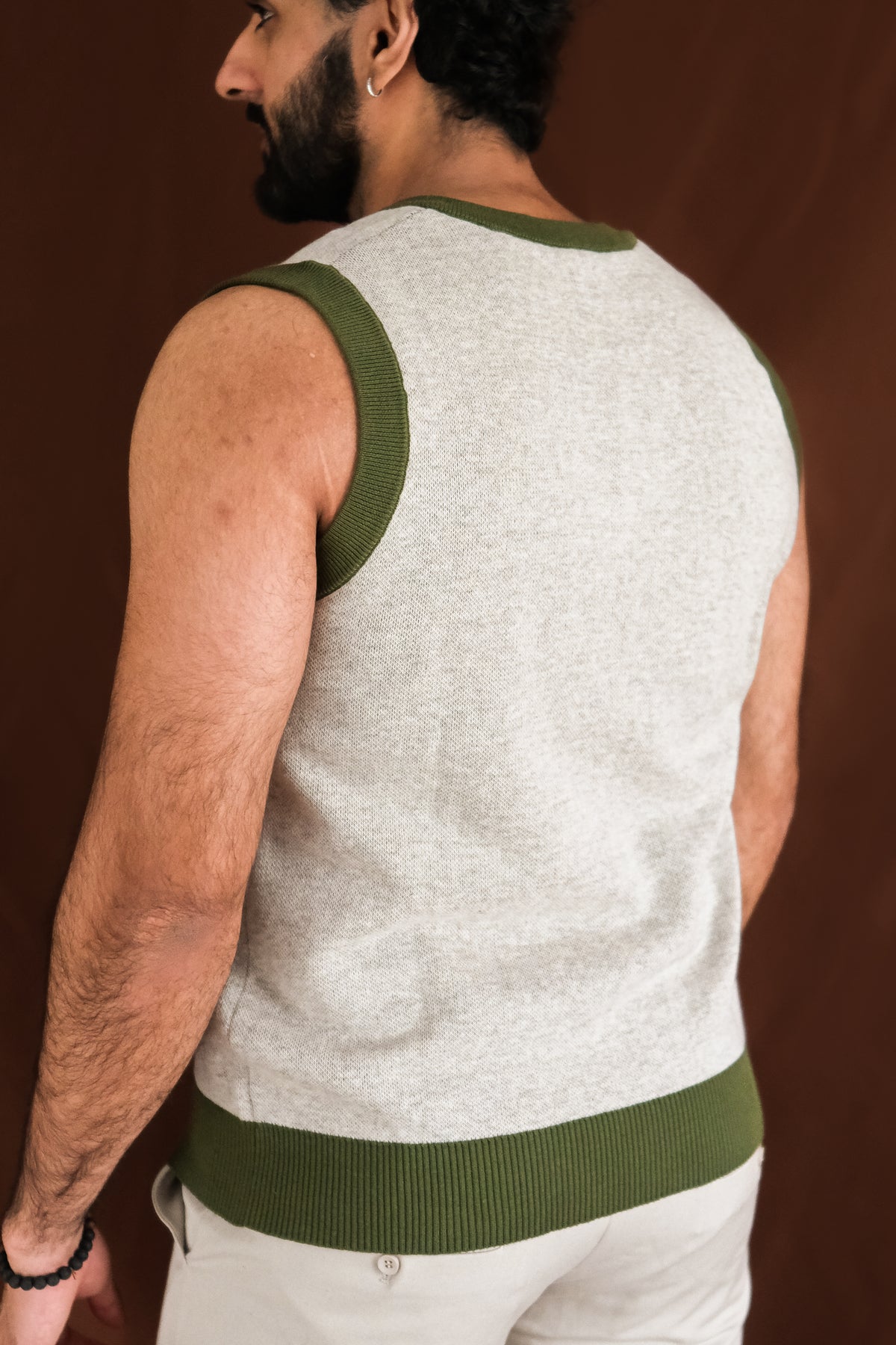 Twin Tigers Knitted Sweater Vest