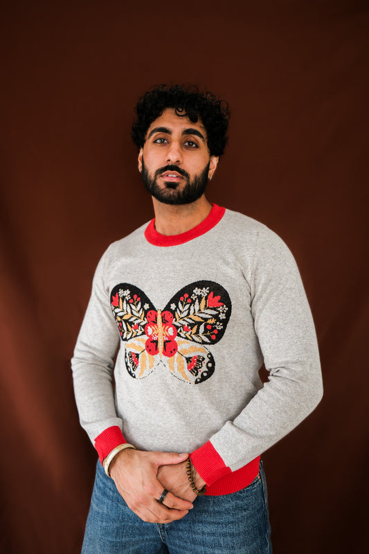 Butterfly Knitted Longsleeve Crewneck