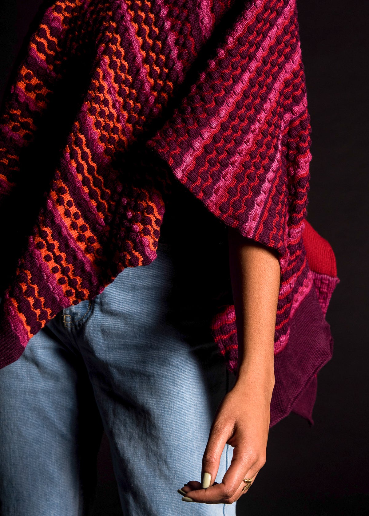 Mohabatt Poncho - The Kalakari Collection