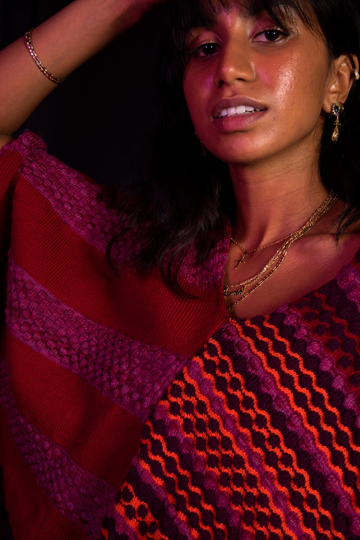Mohabatt Poncho - The Kalakari Collection