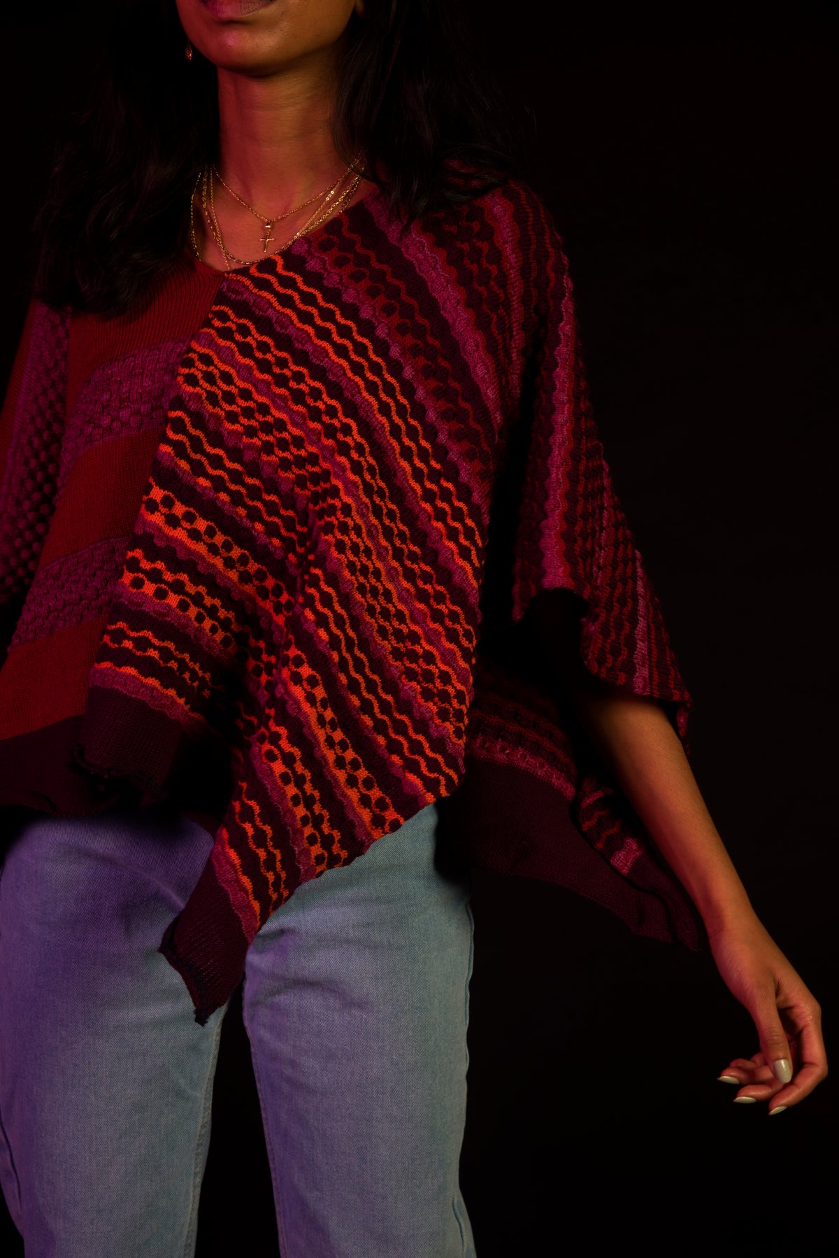 Mohabatt Poncho - The Kalakari Collection