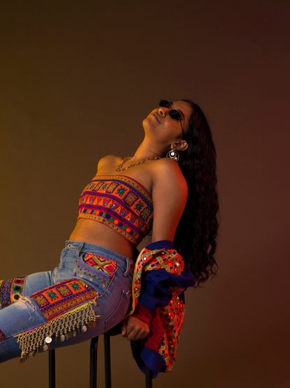 Chamakdaar Jeans - The Kalakari Collection
