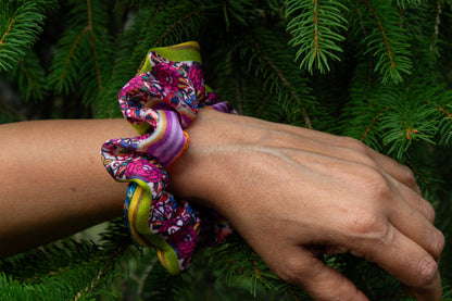 Purple Bhandani Scrunchie