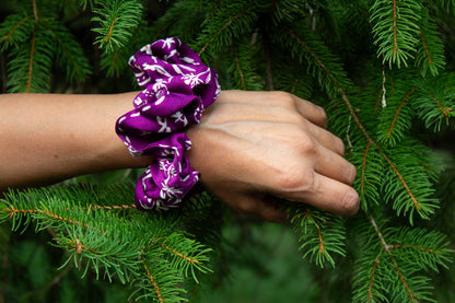 Wine Print Scrunchie