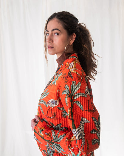 Santra Ikat Reversible Jacket