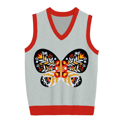 Butterfly Knitted Sweater Vest